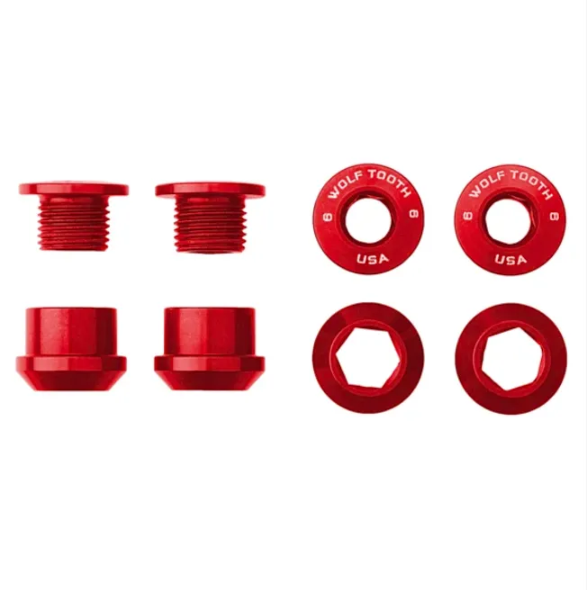 Woolf Tooth סט של 4 ברגים אדום 4CBCN06RED