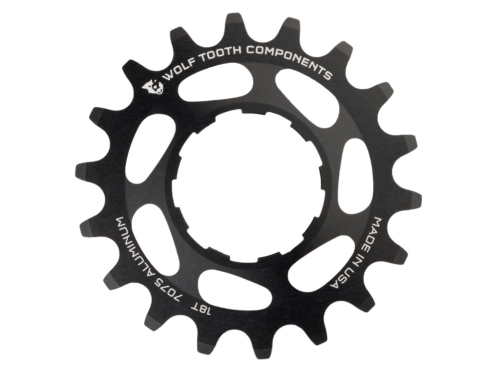 גלגל שיניים ALUMINIUM SINGLE SPEED COG - BLACK 18 T