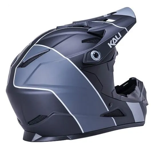 קסדת שטח פול פייס DH-607 Zoka Stripe Mat Blk/Gry L