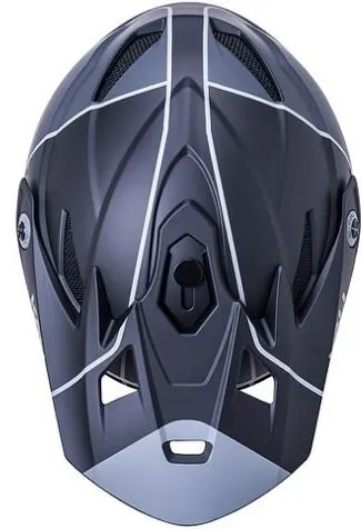 קסדת שטח פול פייס DH-607 Zoka Stripe Mat Blk/Gry L