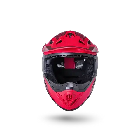 קסדת שטח פול פייס Zoka  Dash Mat Red/Bur YL