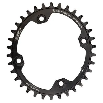 Wolf Tooth OVAL10432 104 BCD Chainrings - BLACK 32T
