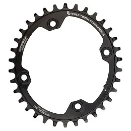 Woolf Tooth OVAL10434 OVAL 104 BCD Chainrings-BLACK 34T