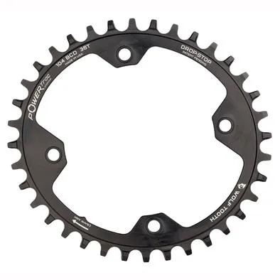 OVAL 104 BCD 36T CHAINRINGS - BLACK 36T