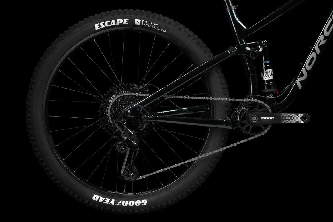 אופני הרים שיכוך מלא שחור/אפור NORCO FLUID FS 27.5 YOUTH