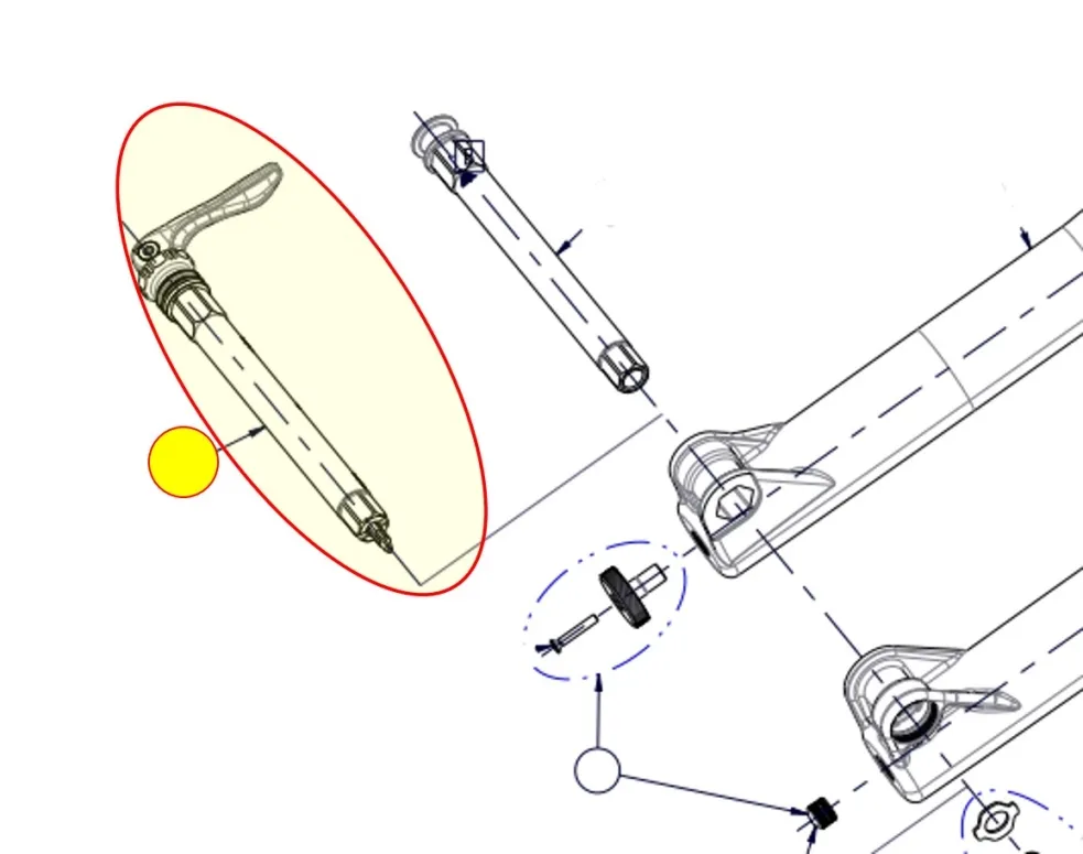 ציר KIT VQR 15 AXLE AND HARDWARE 110
