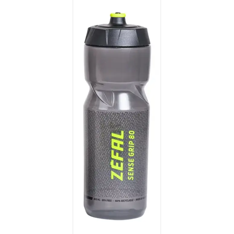 בקבוק שתייה עשן/ירוק 800  ZEFAL SENSE GRIP