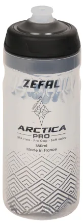בקבוק מבודד כסף/שחור  ZEFAL ARCTICA PRO 550ML