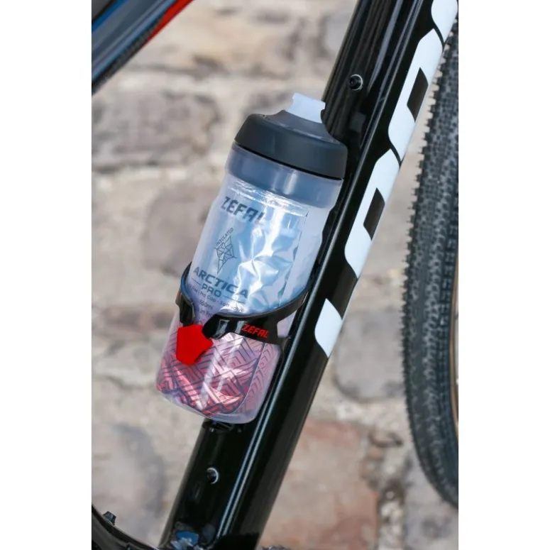 בקבוק מבודד כסף/אדום ZEFAL ARCTICA PRO 550ML