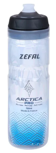 בקבוק מבודד כסף/כחול ZEFAL ARCTICA PRO 750ML