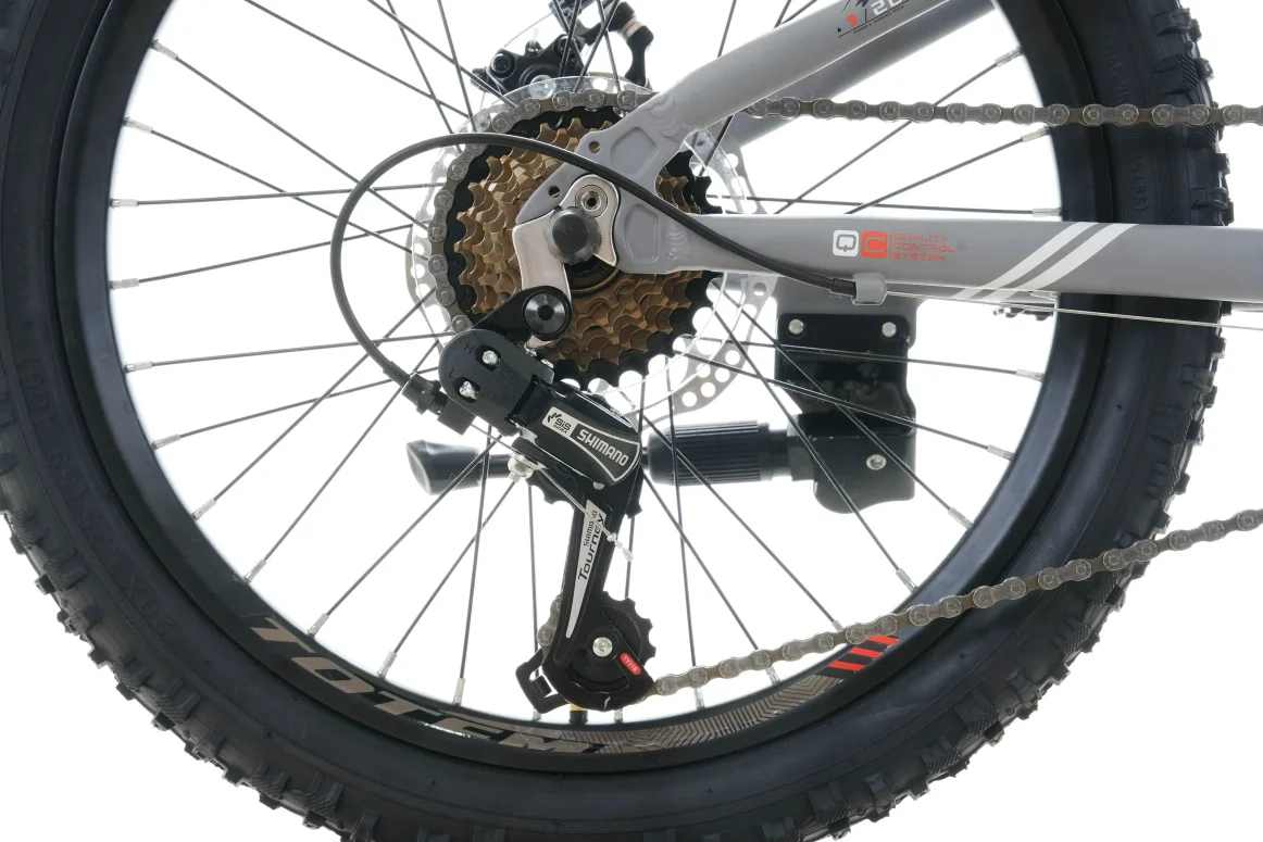 אופני הרים לילדים ונוער אפור/אדום  1100-20-7S