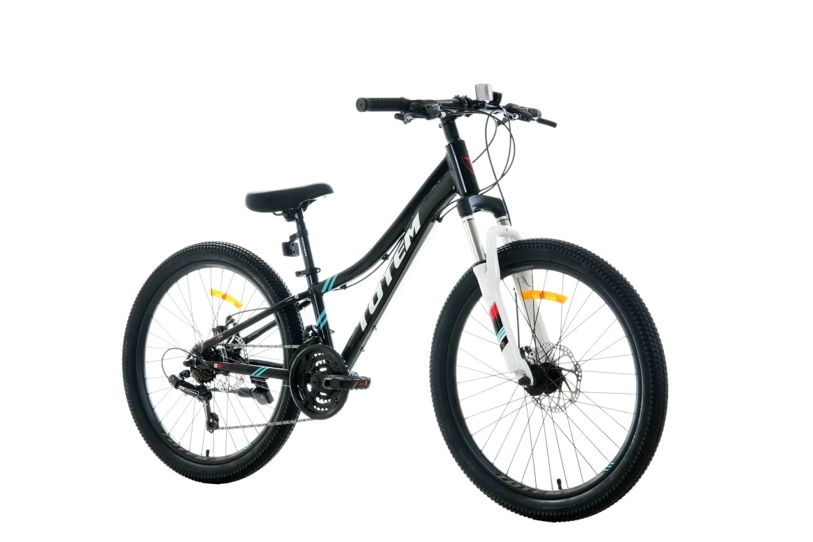 אופני הרים לילדים ונוער 24 שחור/לבן 1100-21S