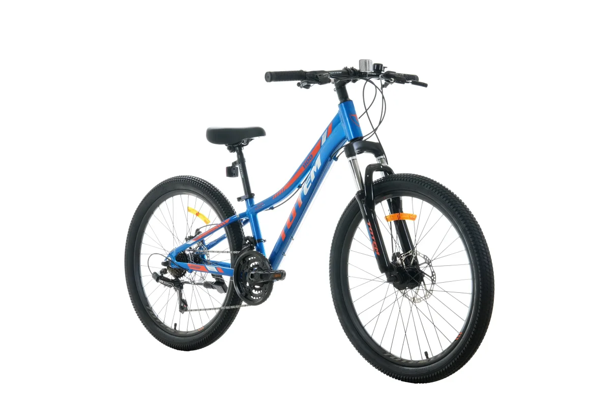 אופני הרים לילדים ונוער 24 תכלת/כתום 1100-21S