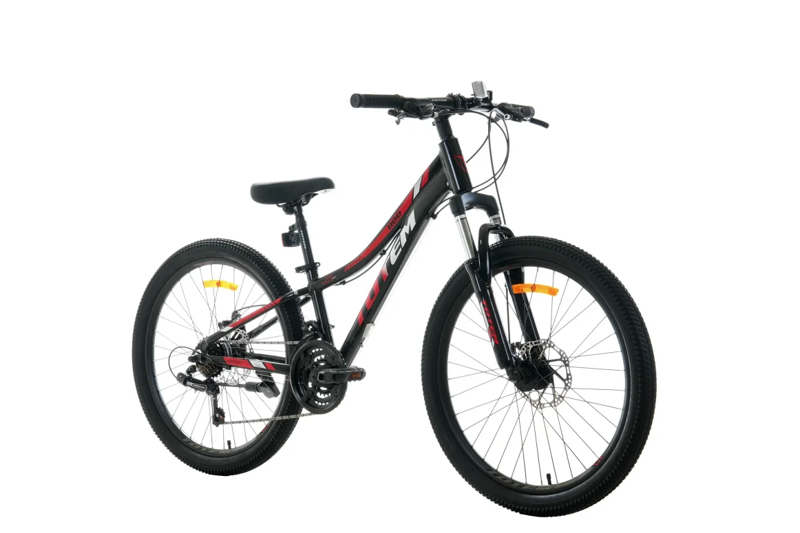 אופני הרים לילדים ונוער 24 שחור/אדום1100-21S