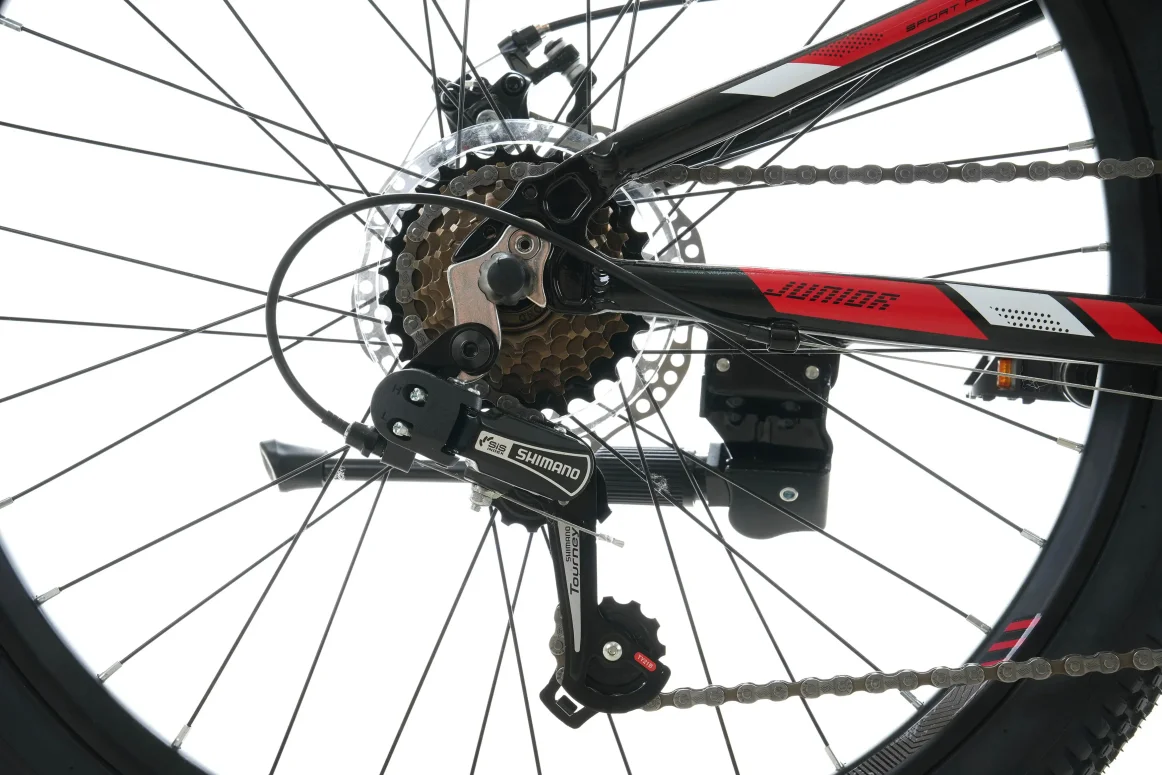 אופני הרים לילדים ונוער 24 שחור/אדום1100-21S