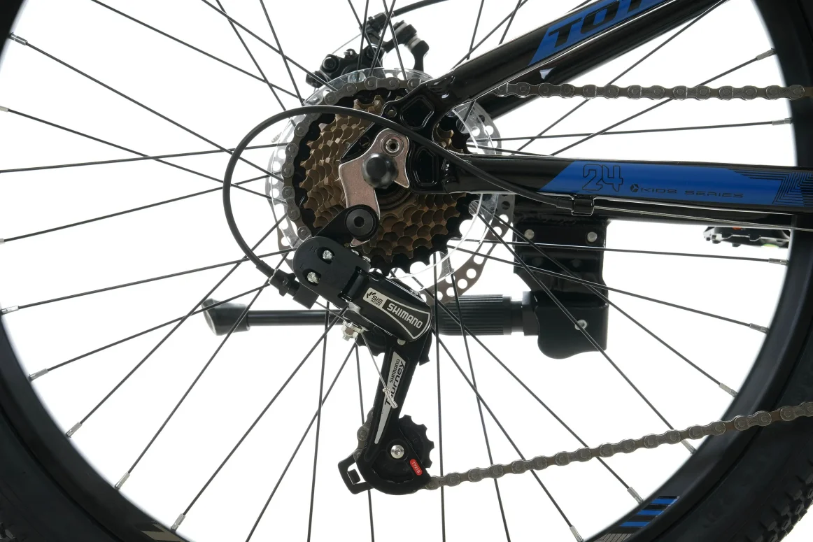 אופני הרים לילדים ונוער שחור/כחול SPRINT-24 7s