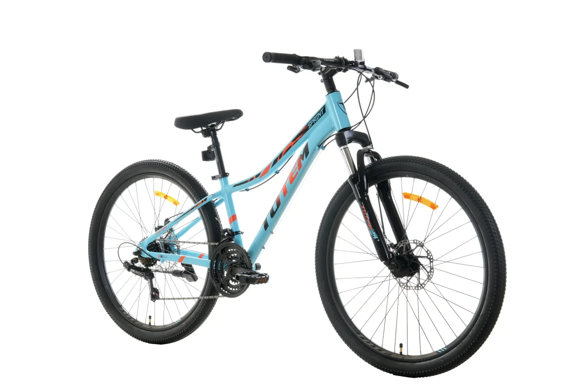 אופני הרים לילדים ונוער תכלת/כתום SPRINT-24 7s