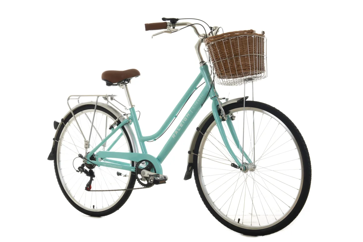 אופני עיר ירוק בהיר Raleigh Classic 700C*16 7S"