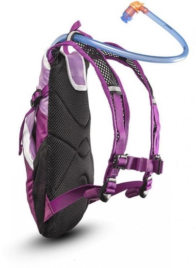 תיק טיולים לילדים | שלוקר שורש 1.5 ל’ מים + 1 ל’ אחסון | Spry ורוד בהיר/סגול