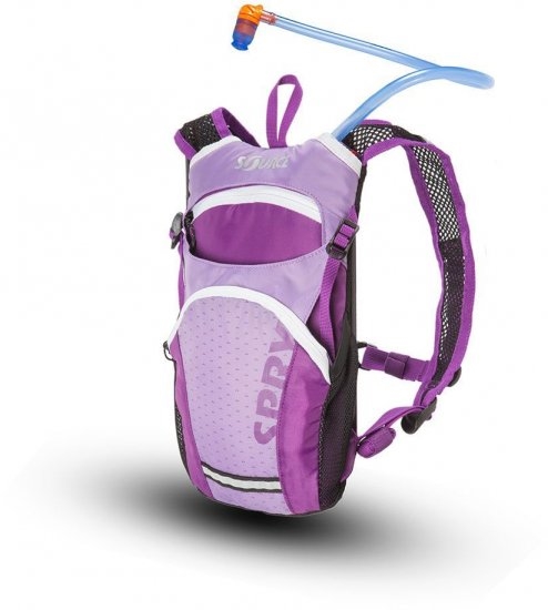 תיק טיולים לילדים | שלוקר שורש 1.5 ל’ מים + 1 ל’ אחסון | Spry ורוד בהיר/סגול