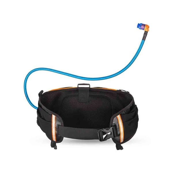 חגורת מים | שלוקר שורש 1.5 ל’ מים + 1 ל’ אחסון | Hipster שחור/כתום