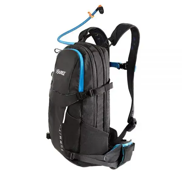 תיק רכיבה מקצועי שלוקר שורש | 3 ל’ מים + 12 ל’ אחסון | Summit שחור/כחול
