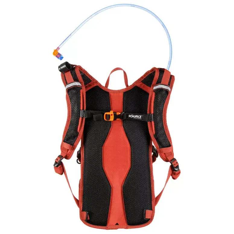 תיק טיולים ורכיבה כולל שלוקר שורש | 8/12 ליטר | Fuse כתום צ'ילי