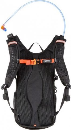 תיק טיולים ורכיבה כולל שלוקר שורש | 12 ליטר | Fuse שחור/כתום זוהר