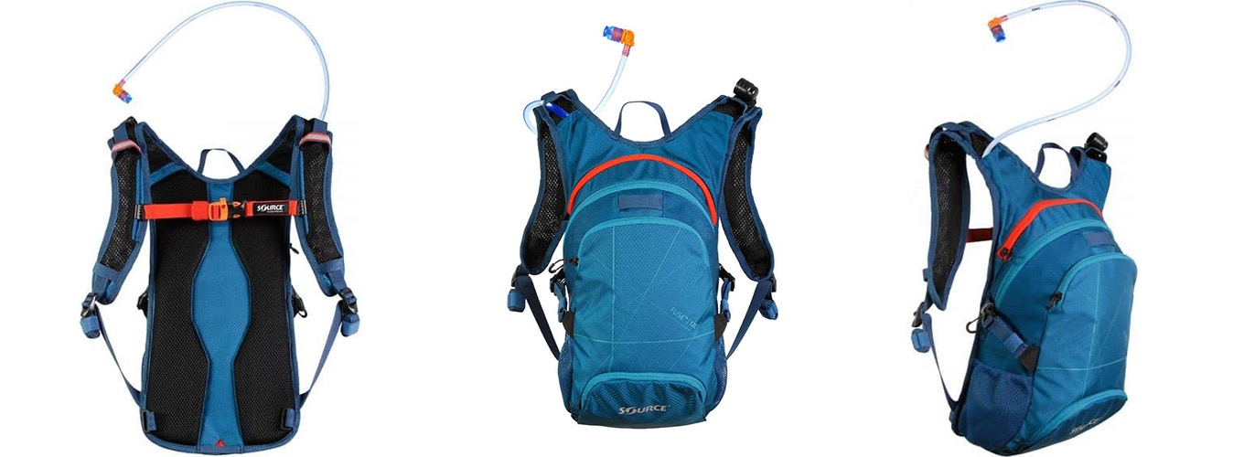 תיק טיולים ורכיבה כולל שלוקר שורש | 12 ליטר | Fuse כחול אטנלטי/פיאסטה