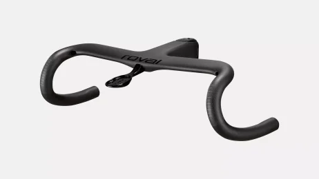 כידון לאופני גראבל ROVAL TERRA COCKPIT SATIN CARBON/GLOSS BLK 400MM X 110MM 12 FLARE