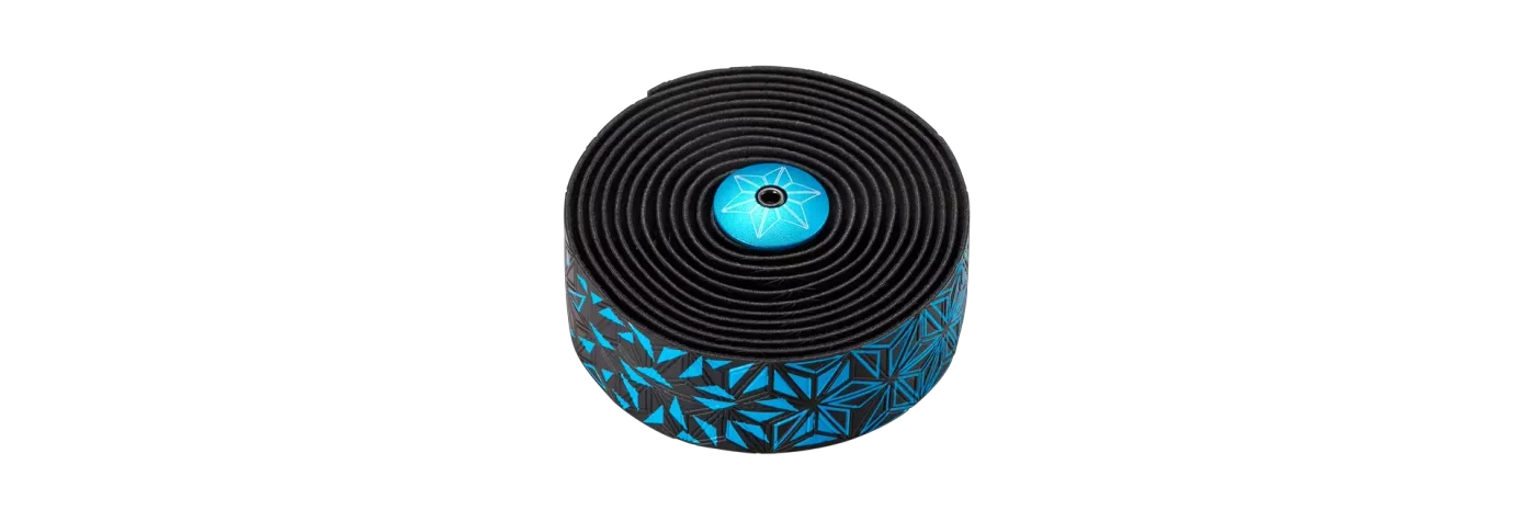 סרט ליפוף לכידון Super Sticky Kush Tape Star Fade Neon Blu/Ano Blu Plugs