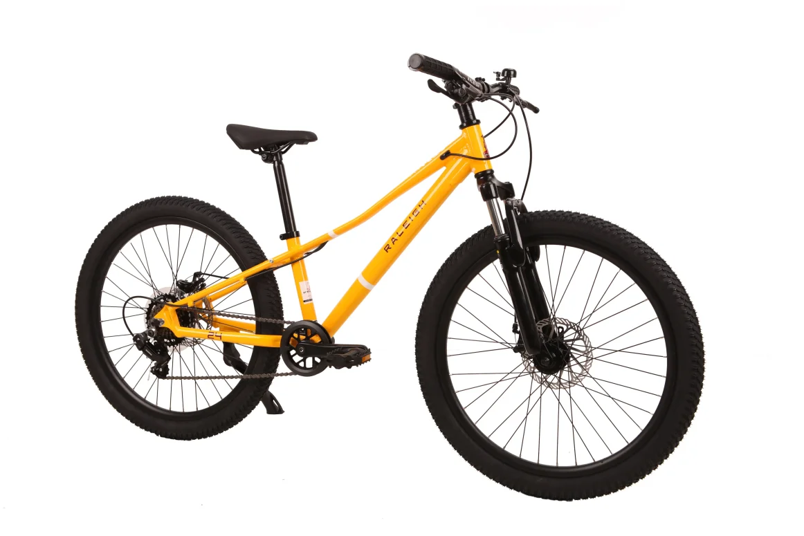 אופני הרים לילדים ונוער צהוב "Raleigh 24
