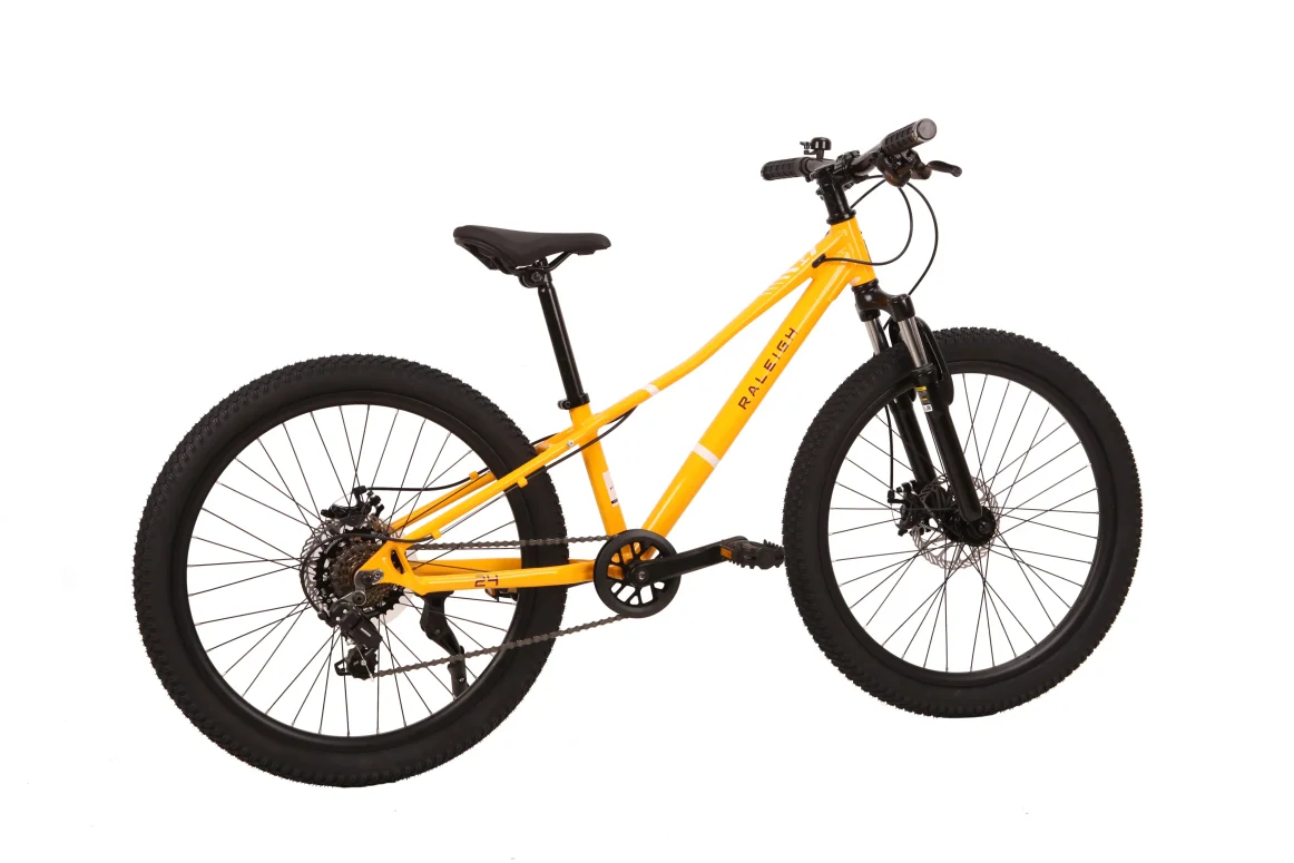 אופני הרים לילדים ונוער צהוב "Raleigh 24