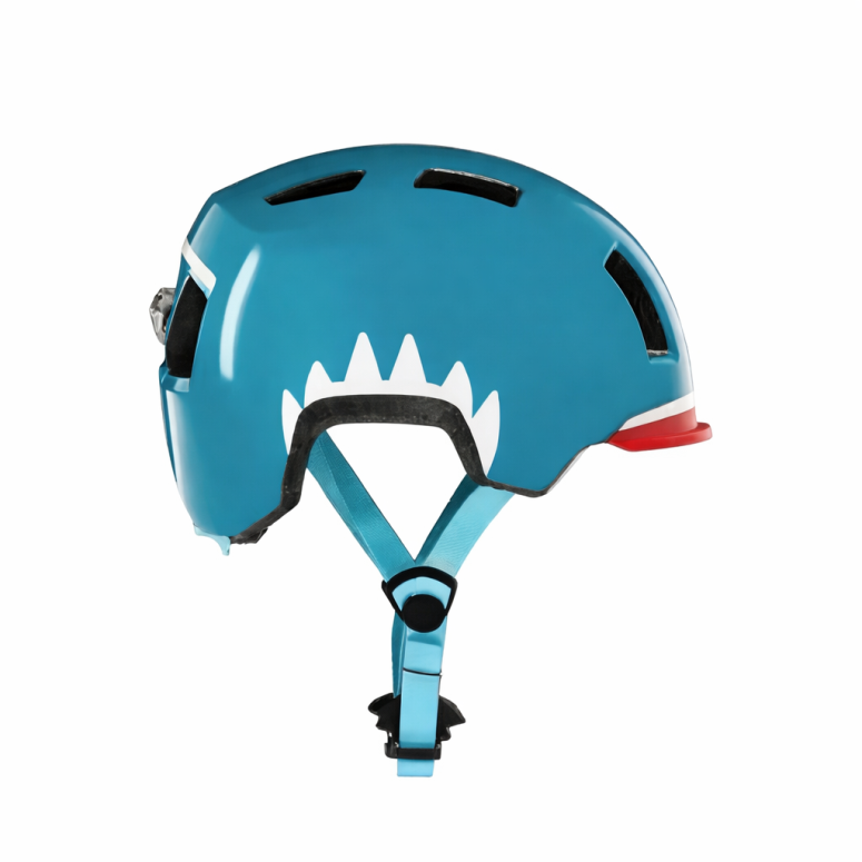 קסדת ילדים כריש בצבע טורקיז מידה S 45-51