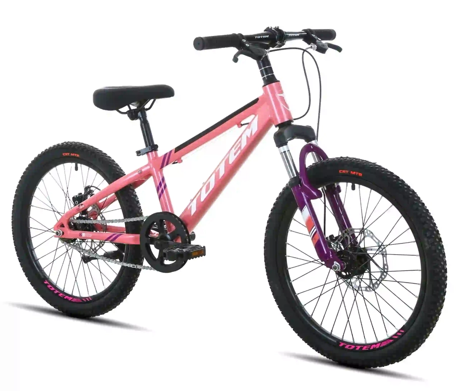 אופני הרים דיסק 20 ורוד/לבן TOTEM SUNSHINE