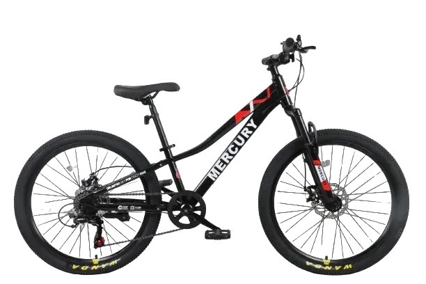 אופני ילדים ונוער שחור "MERCURY 24