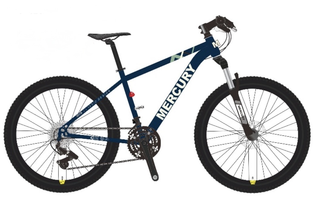 אופני הרים זנב קשיח כחול "MERCURY 27.5"-16
