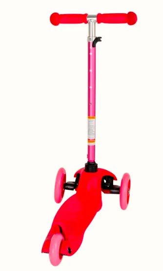 קורקינט לילדים צ'יפמאנק 3 גלגלים Fuschia