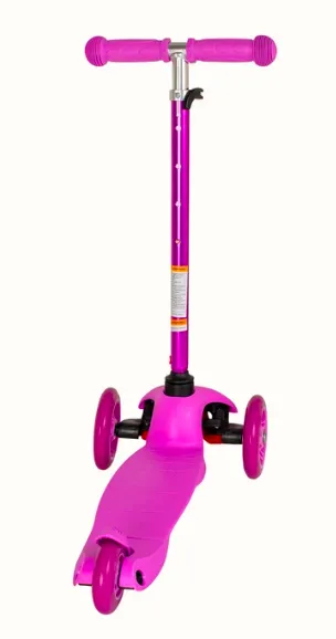 קורקינט לילדים צ'יפמאנק 3 גלגלים Lilac/Purple