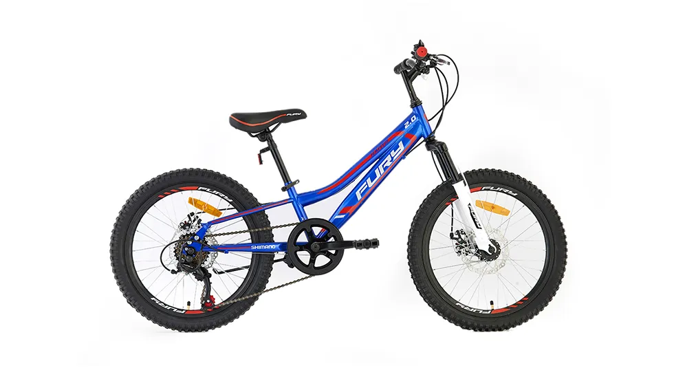 אופני ילדים ונוער 20 דיסק כחול/אדום KANTO 2 7S