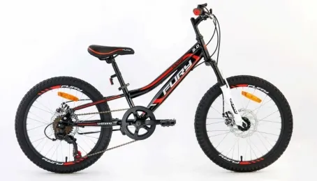 אופני ילדים ונוער KANTO 3 20 DISC (FAT) שחור/אדום