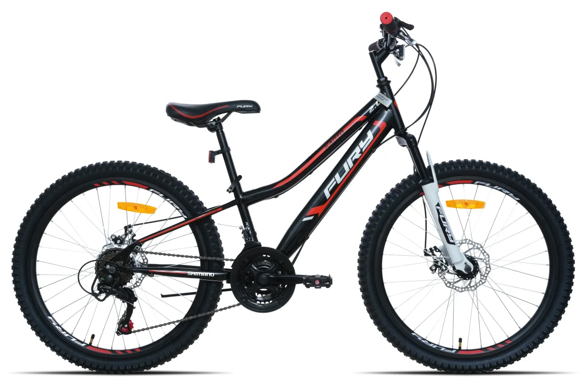 אופני הרים לילדים ונוער "24 שחור/אדום  Kanto 2.0  21 Spd,