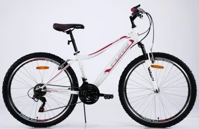 אופני הרים זנב קשיח 26X15 לבן/ורוד כהה KANTO