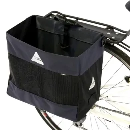 תיק צד לסבל אופניים אחורי HUNTER DLX SHOPPING BAG  אפור-שחור אקסיום 21.6 ליטר