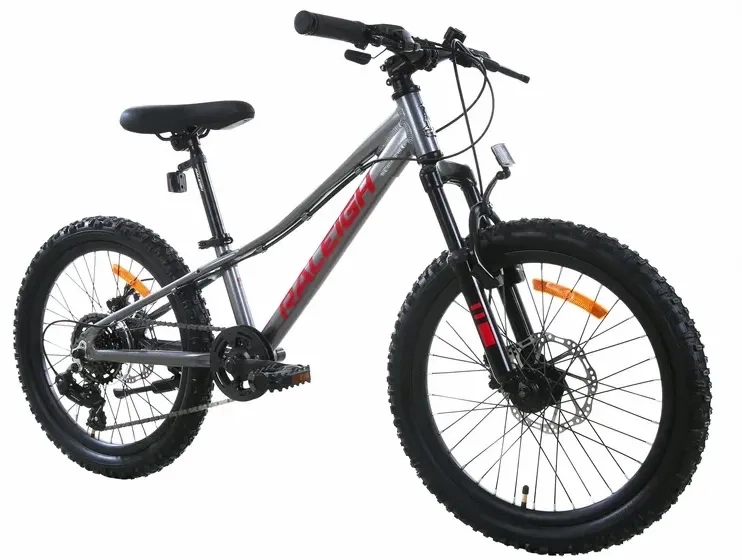 אופניים הרים לילדים ונוער 20 אפור/אדום RALEIGH ROWDY 220