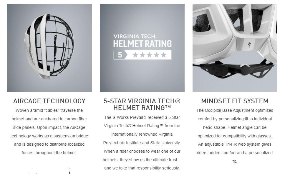 קסדת רכיבת כביש S-Works Prevail 3 Ce Blk L