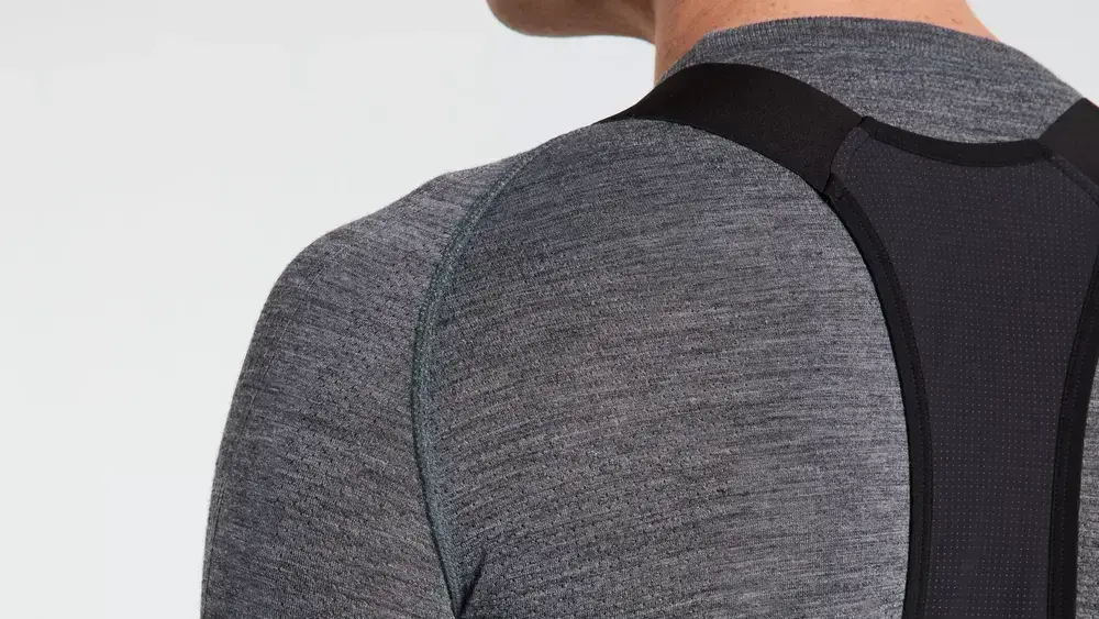 חולצה Seamless Merino Baselayer Ls Men Gry S/M