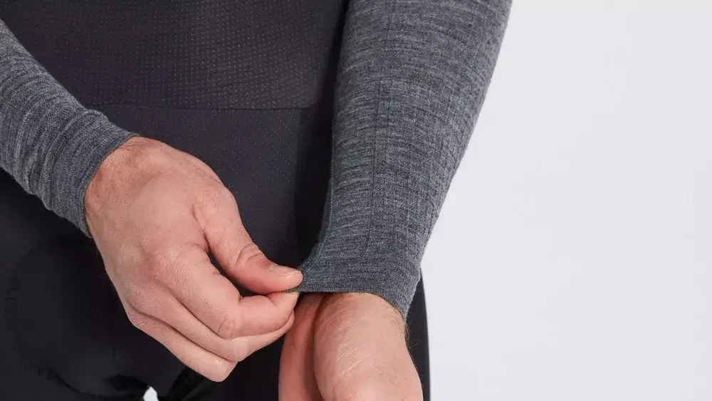 חולצה Seamless Merino Baselayer Ls Men Gry S/M