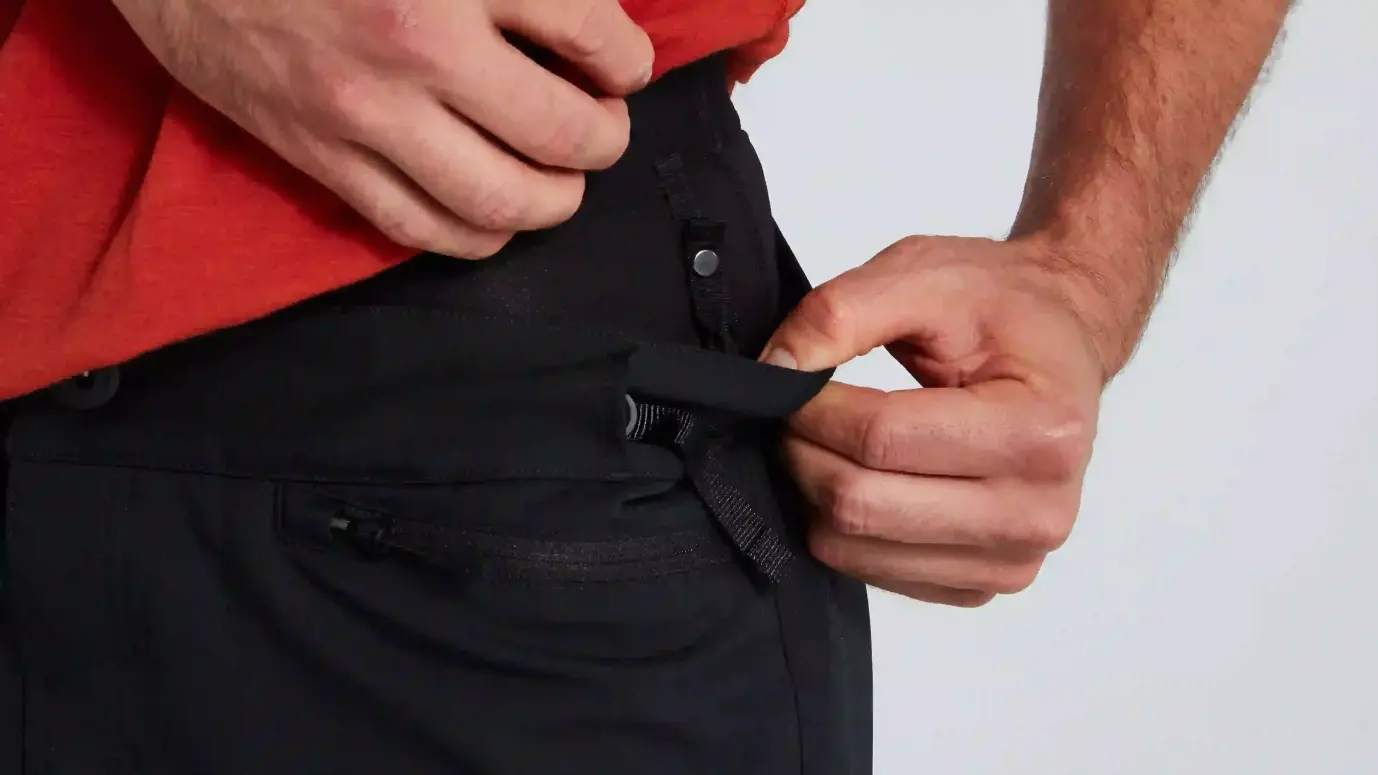 מכנסי רכיבה קצרים לגברים Trail Short W/Liner Men Blk 38