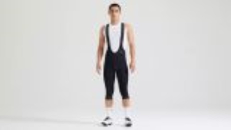 מכנסי רכיבה קצרים לגברים SBC FOUNDATION BIB KNICKER MEN BLK S